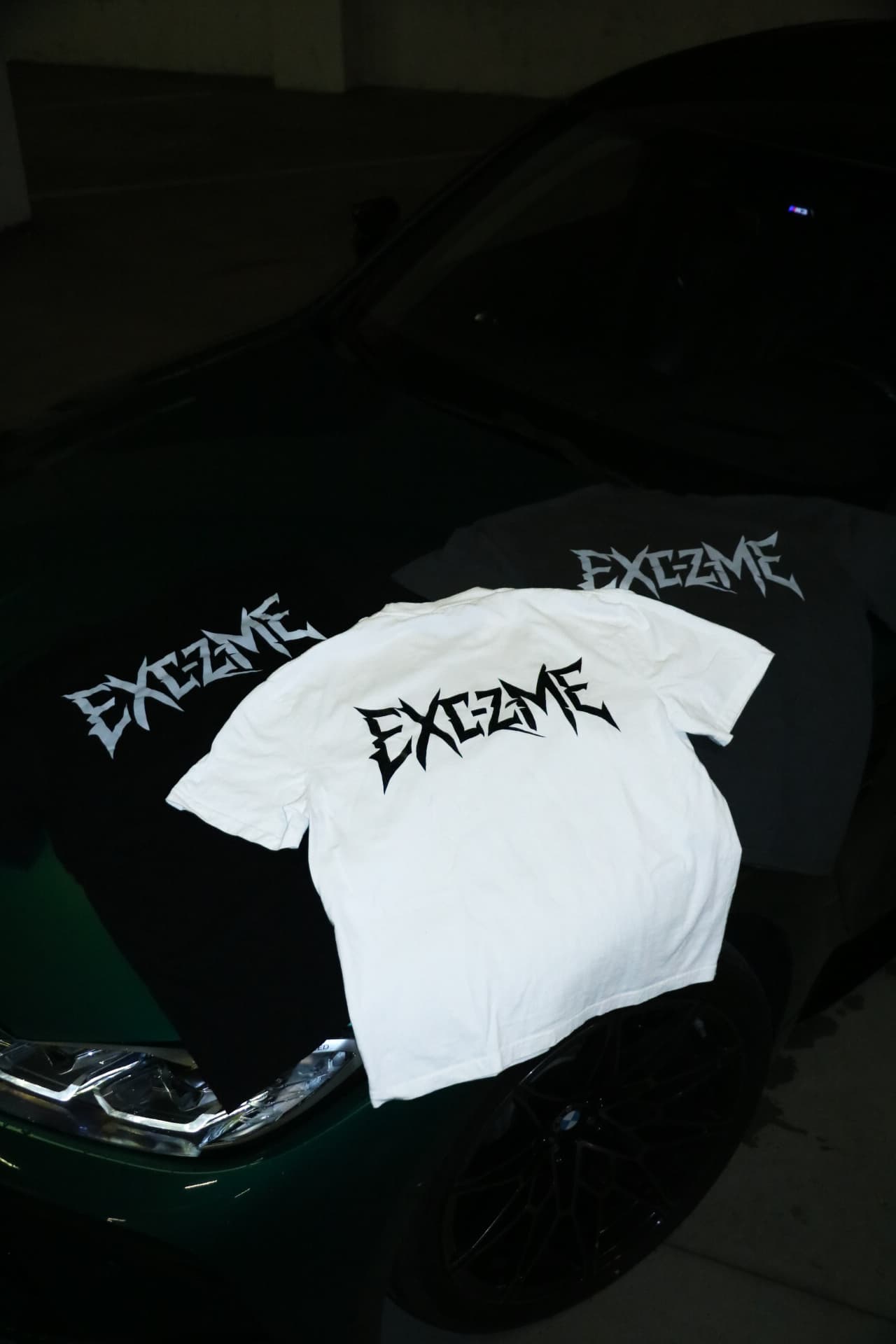 Alternate Razor Logo flatlay featuring the tee from the drop.
